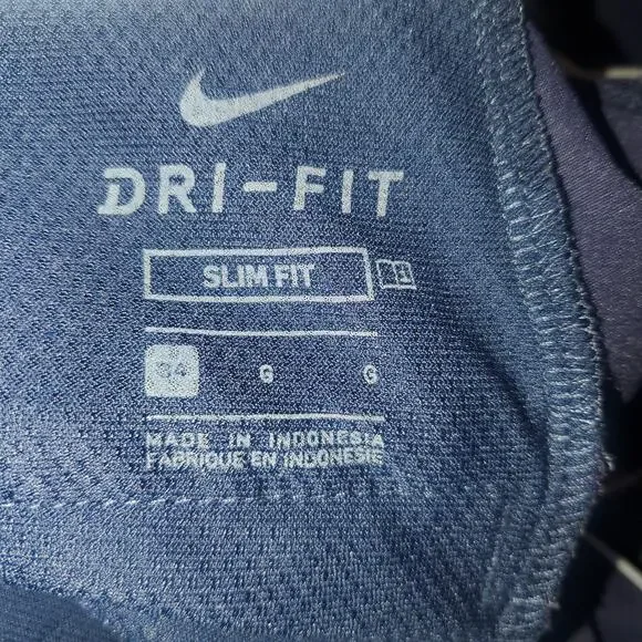 Nike Flex Charm Novelty Golf Print Dri-Fit Slim Shorts Blue 34 Belted CQ4877-451 - Picture 10 of 12